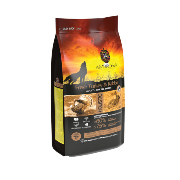 Ambrosia Grain Free Dog Adult Sensitive All Breeds Fresh Turkey & Rabbit Ambrosia Grain Free Dog Adult Sensitive All Breeds Fresh Turkey & Rabbit
