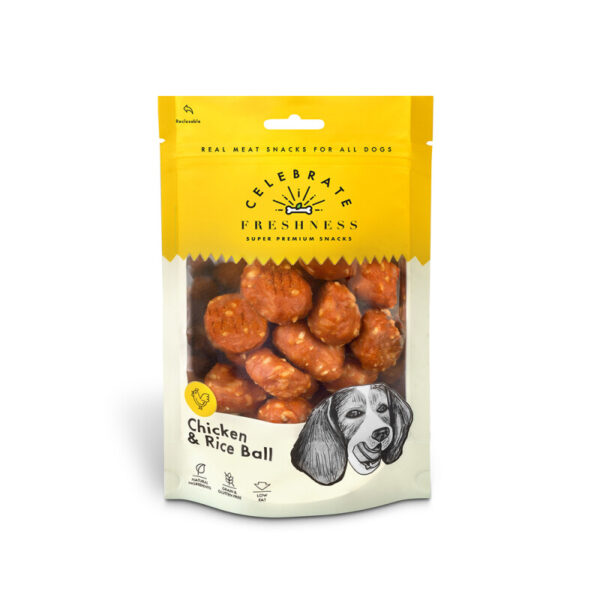 CELEBRATE FRESHNESS Chicken & Rice Ball 100gr CELEBRATE FRESHNESS Chicken & Rice Ball 100gr