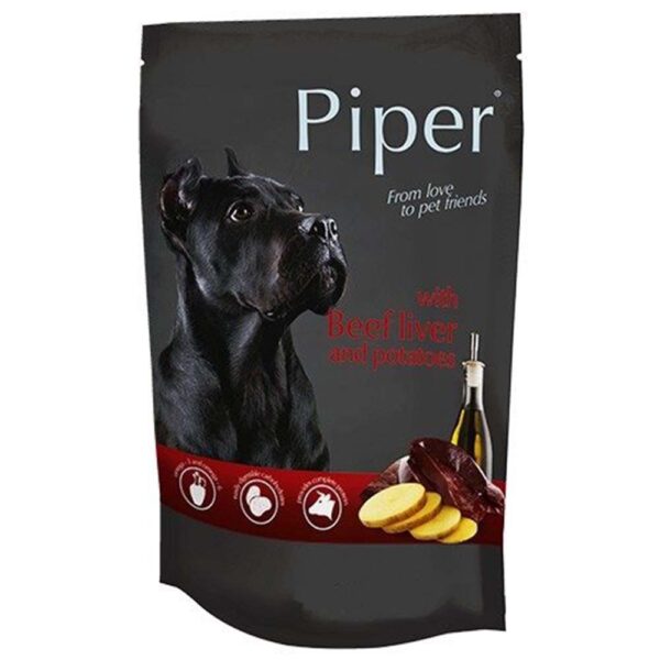 PIPER POUCH ΣΚΥΛΟΥ ΣΥΚΩΤΙ ΒΟΔΙΝΟΥ & ΠΑΤΑΤΑ 500g