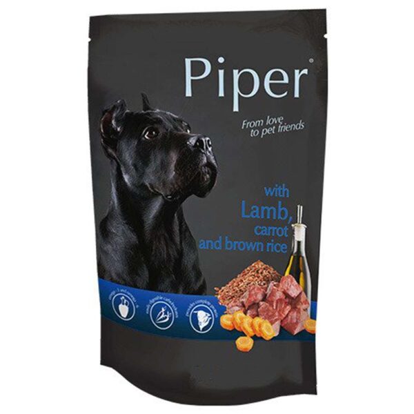 PIPER POUCH ΣΚΥΛΟΥ ΑΡΝΙ & ΚΑΡΟΤΑ 500g PIPER POUCH ΣΚΥΛΟΥ ΑΡΝΙ & ΚΑΡΟΤΑ 500g