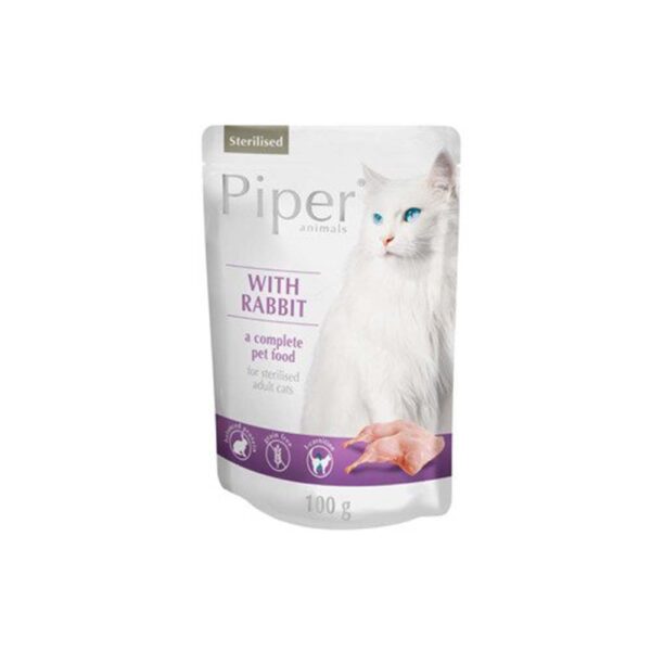 PIPER Adult Sterilised - Κουνέλι 100gr PIPER Adult Sterilised - Κουνέλι 100gr