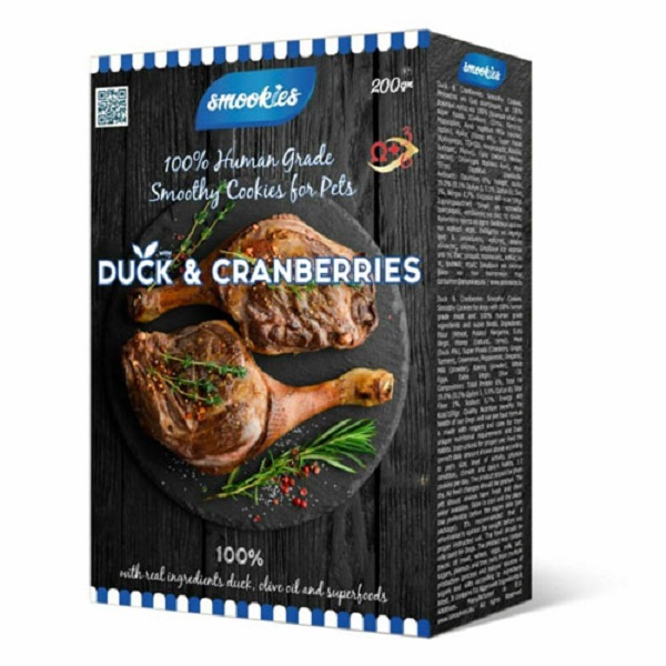 SMOOKIES DUCK AND CRANBERRIES 200 gr