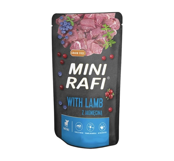 Rafi Dog Mini Πατέ με Αρνί, Μύρτιλο & Κράνμπερι 150gr
