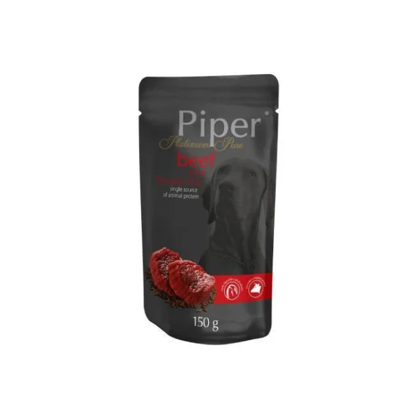 PIPER POUCH ΣΚΥΛΟΥ PLATINUM ΒΟΔΙΝΟ & ΚΑΣΤΑΝΟ ΡΥΖΙ 150g PIPER POUCH ΣΚΥΛΟΥ PLATINUM ΒΟΔΙΝΟ & ΚΑΣΤΑΝΟ ΡΥΖΙ 150g