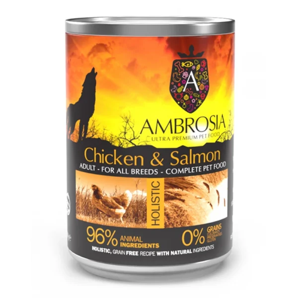 Ambrosia Grain Free Adult Fresh Κοτόπουλο Και Σολομός 400gr Ambrosia Grain Free Adult Fresh Κοτόπουλο Και Σολομός 400gr