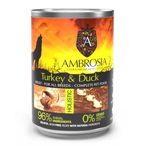 Ambrosia Grain Free Adult Sensitive Γαλοπούλα και Πάπια 400gr Ambrosia Grain Free Adult Sensitive Γαλοπούλα και Πάπια 400gr