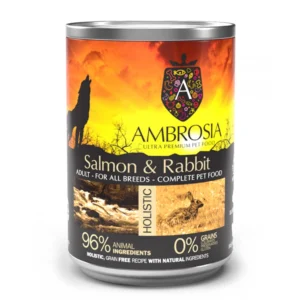 Ambrosia Grain Free Adult Sensitive Σολομός Και Κουνέλι 400gr