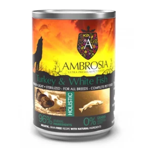 Ambrosia Grain Free Senior - Light Sterilised - Γαλοπούλα Και Λευκά Ψάρια 400gr