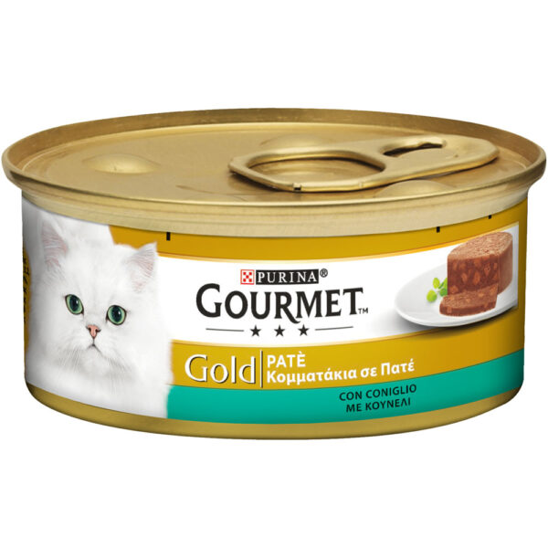 Purina Gourmet Gold Πατέ Adult Κουνέλι 85g