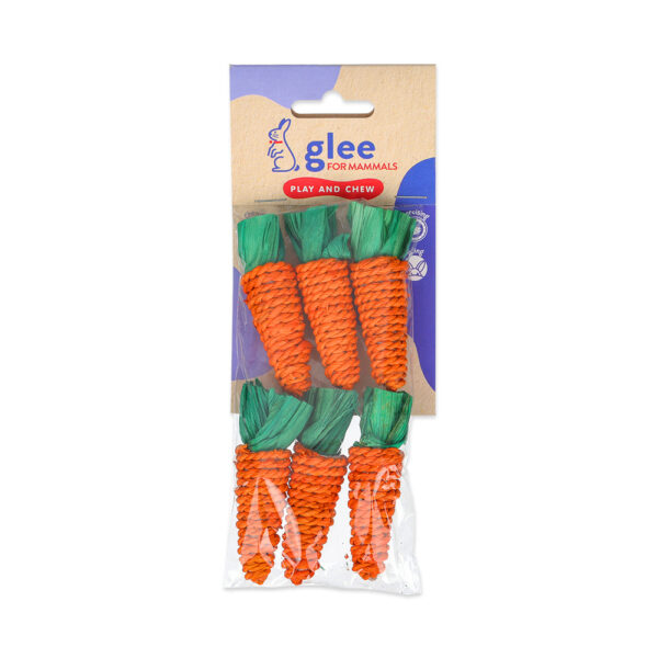 GLEE Mini Sisal Carrot 6τμχ 8cm GLEE Mini Sisal Carrot 6τμχ 8cm