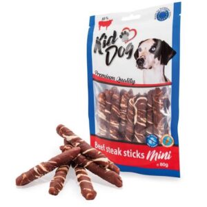 Kid Dog Beef steak sticks Mini με Μοσχάρι 80 g