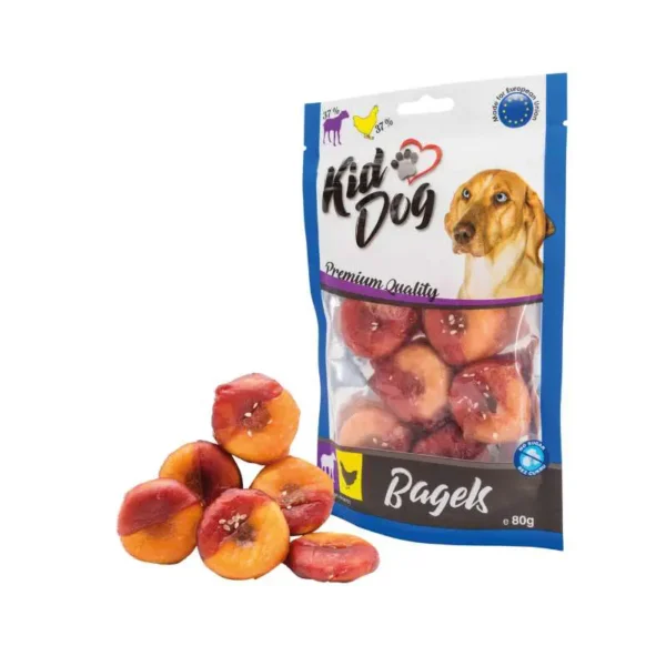 Kid Dog Bagel με Αρνί & Κοτόπουλο 80 g Kid Dog Bagel με Αρνί & Κοτόπουλο 80 g